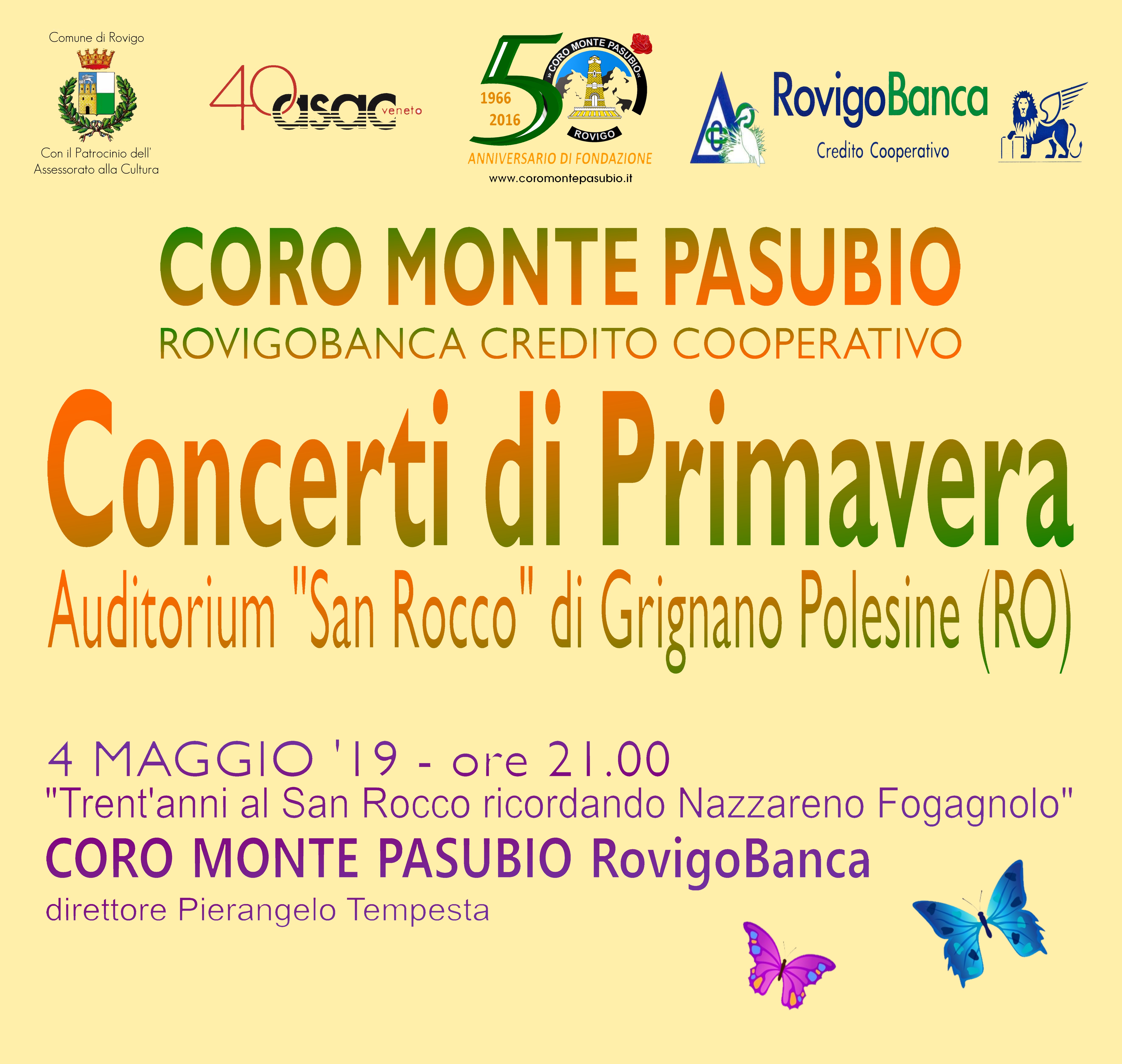 Concerti di Primavera 2019